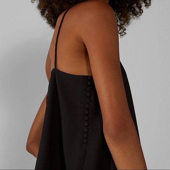 NWOT Club Monaco Elyne Button Side Cami BLACK - SIZE M - Picture 5 of 9